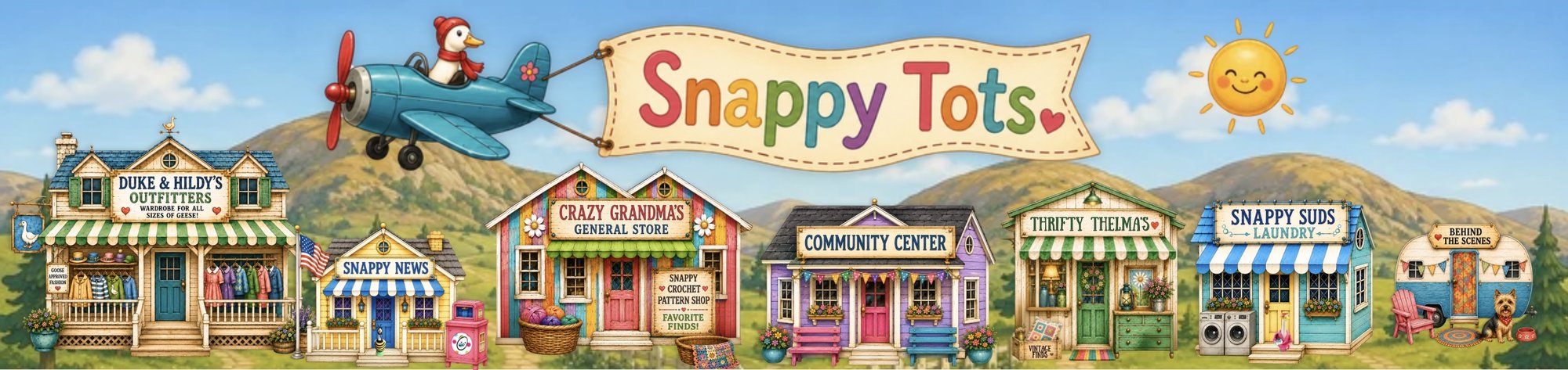 Snappyland — click a shop to visit