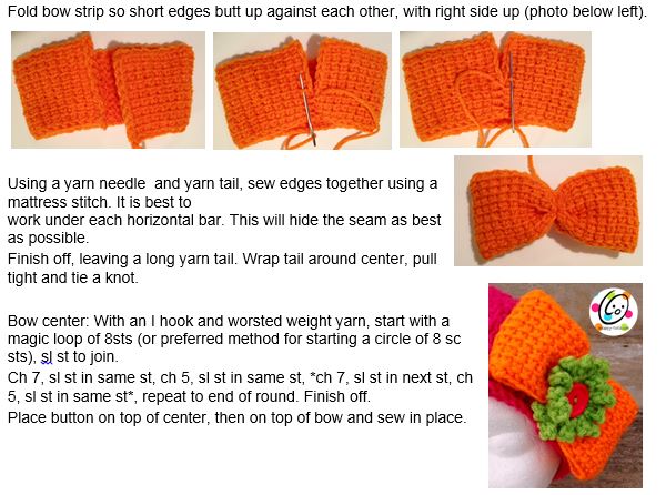 Free Pattern: Tunisian Bow – snappy tots