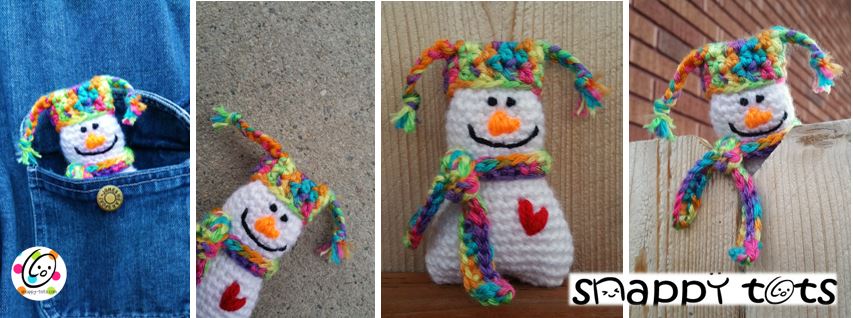 Free crochet pattern. Countdown to Christmas with snappy tots.