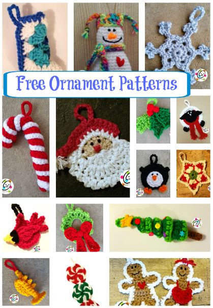 Free crochet ornament patterns.
