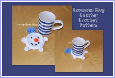 Snowman Mug Coaster from Posh Pooch Designs.