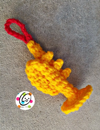 Free crochet trumpet pattern.