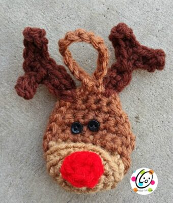 free reindeer ornament crochet pattern