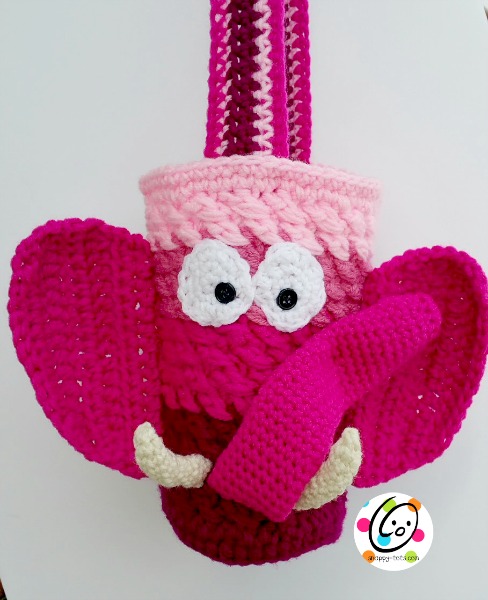 ellie the elephant bag and hat cochet pattern