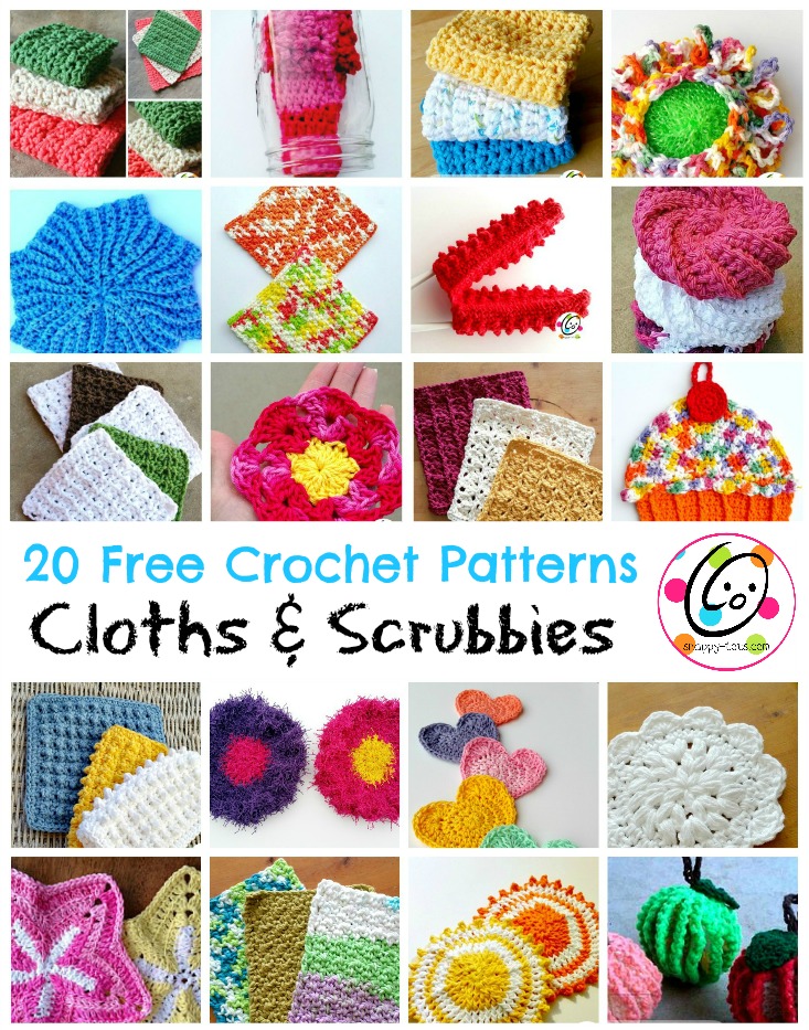 Squishy Scrubby Free Crochet Dishcloth Pattern - Pretty Darn Adorable