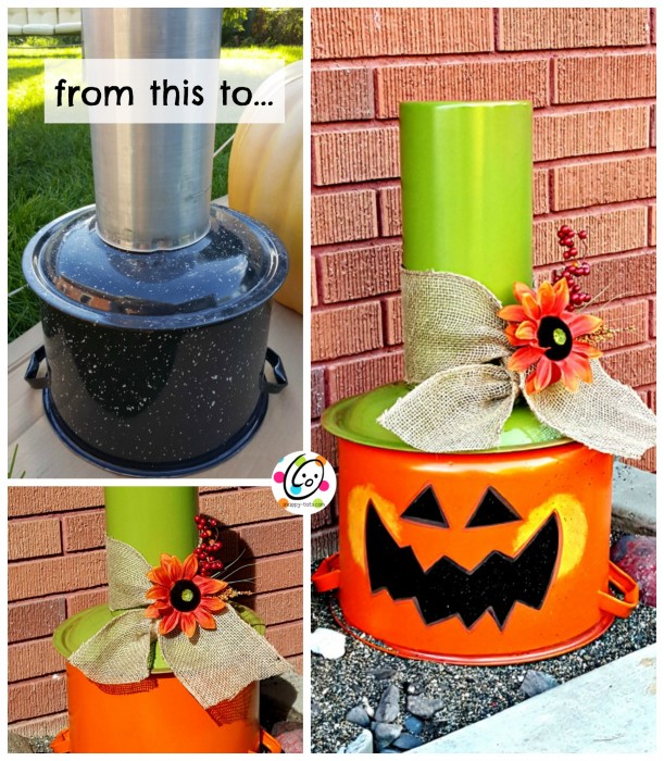 DIY pumpkin stack