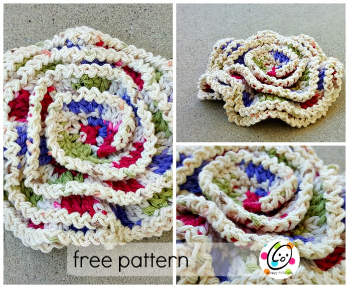 wavy layers scrubby free crochet pattern
