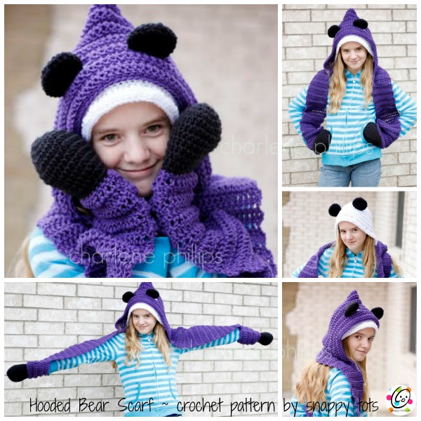 hooded bear pattern by snappy tots