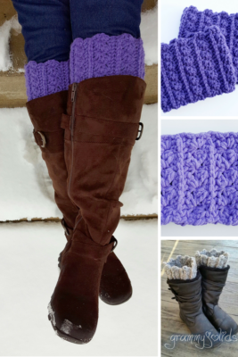 Crochet: Abigail Headband and Boot Cuffs Matching Set