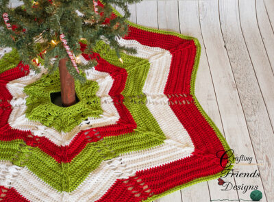 Tree skirt crochet pattern