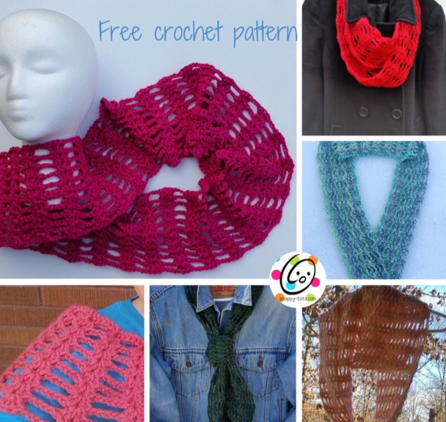Free Pattern: Linked Heart to Heart Scarf and Cowl