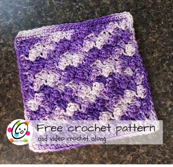 free washcloth crochet pattern and video