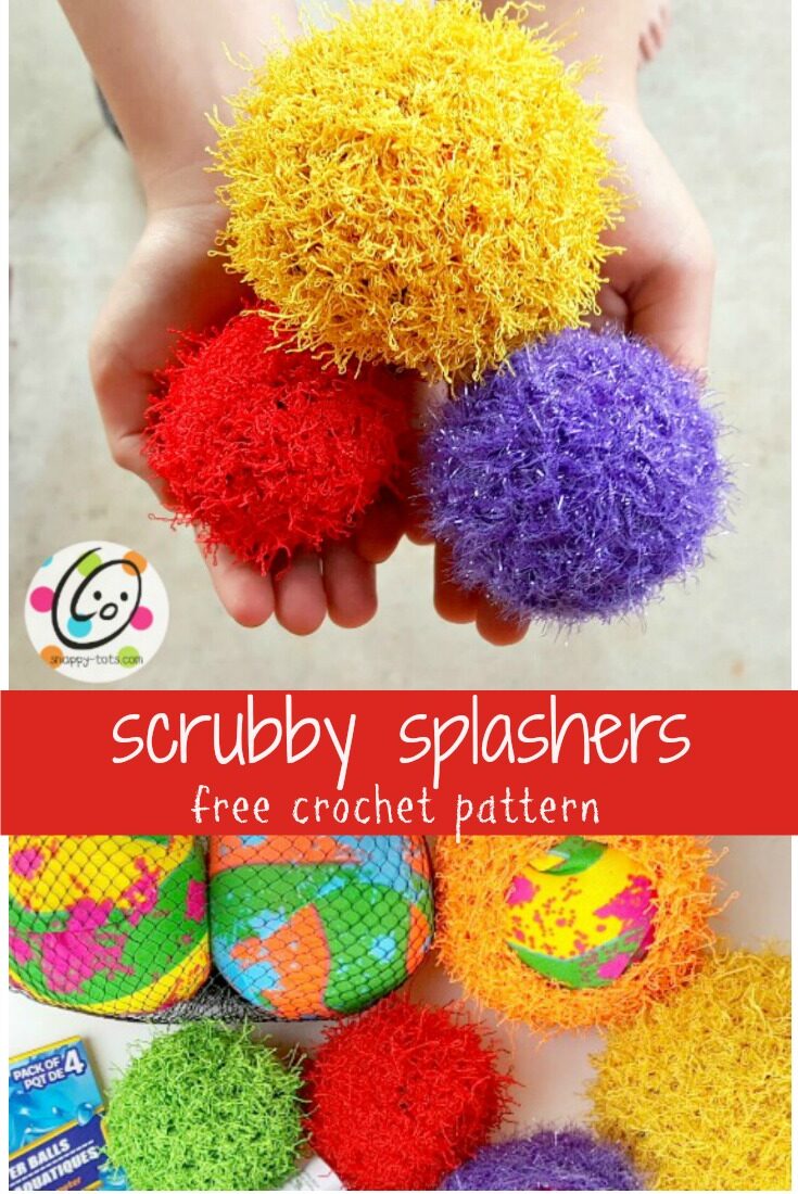 Free Pattern: Scrubby Water Splash Balls