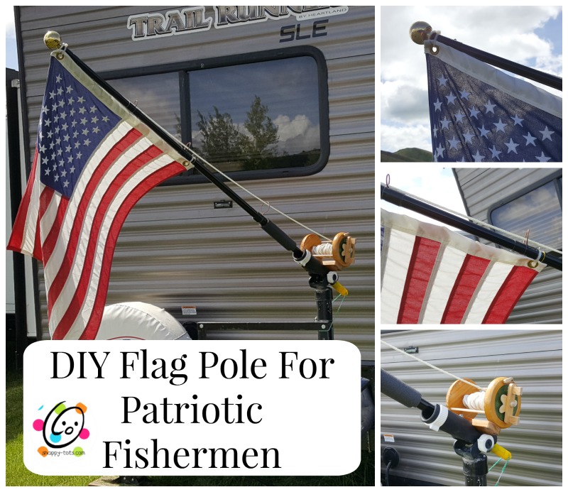  Fishing Pole American Flag gift for Patriotic