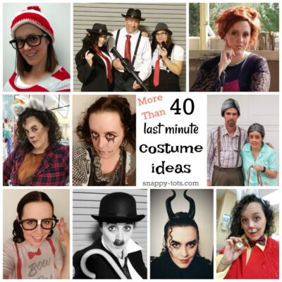 More Than 40 Quick and Easy Last Minute Costume Ideas – snappy tots