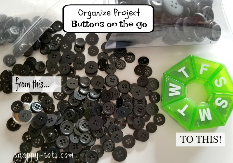 Organize: Buttons on the go
