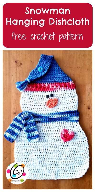 Free Pattern: Snowman Hanging Dishcloth