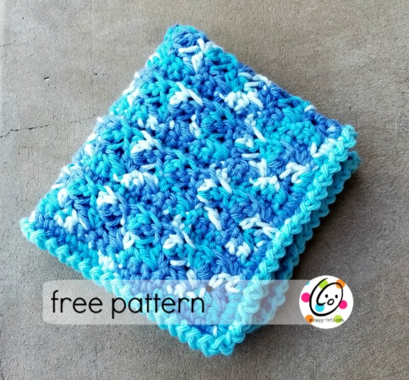 Free Pattern: Happy Washcloth – snappy tots