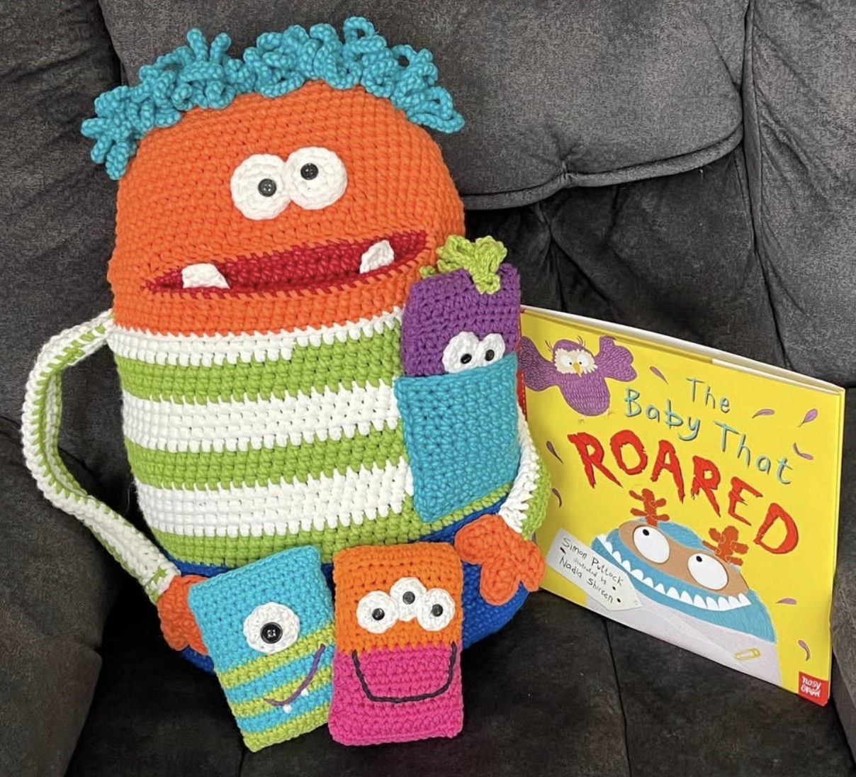 Nap Monster Pillow Pack crochet project