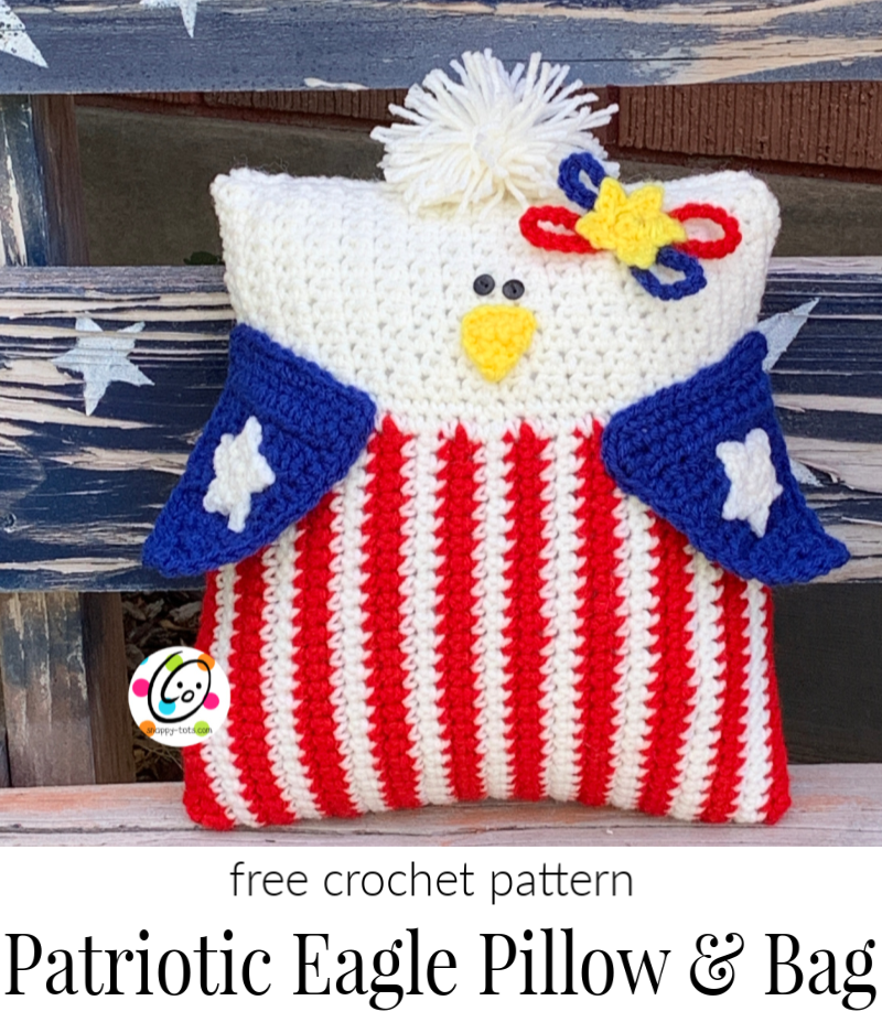 Free Pattern: Patriotic Eagle Pillow and Bag