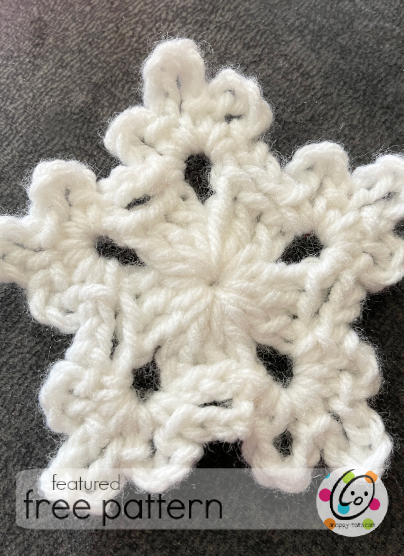 Ornament Quest #3: 5-Minute Crochet Snowflake
