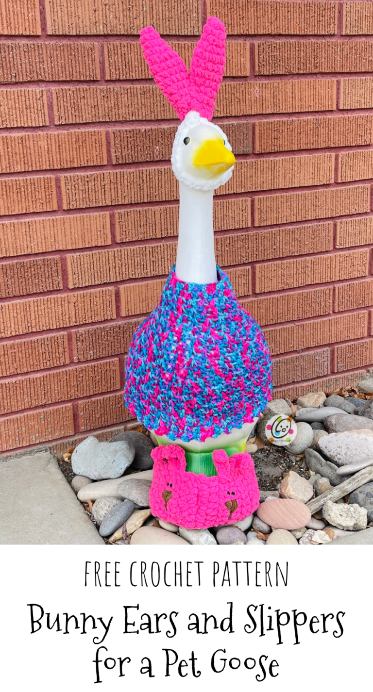 Free Pattern: Bunny Ears and Slippers for a Goose – snappy tots