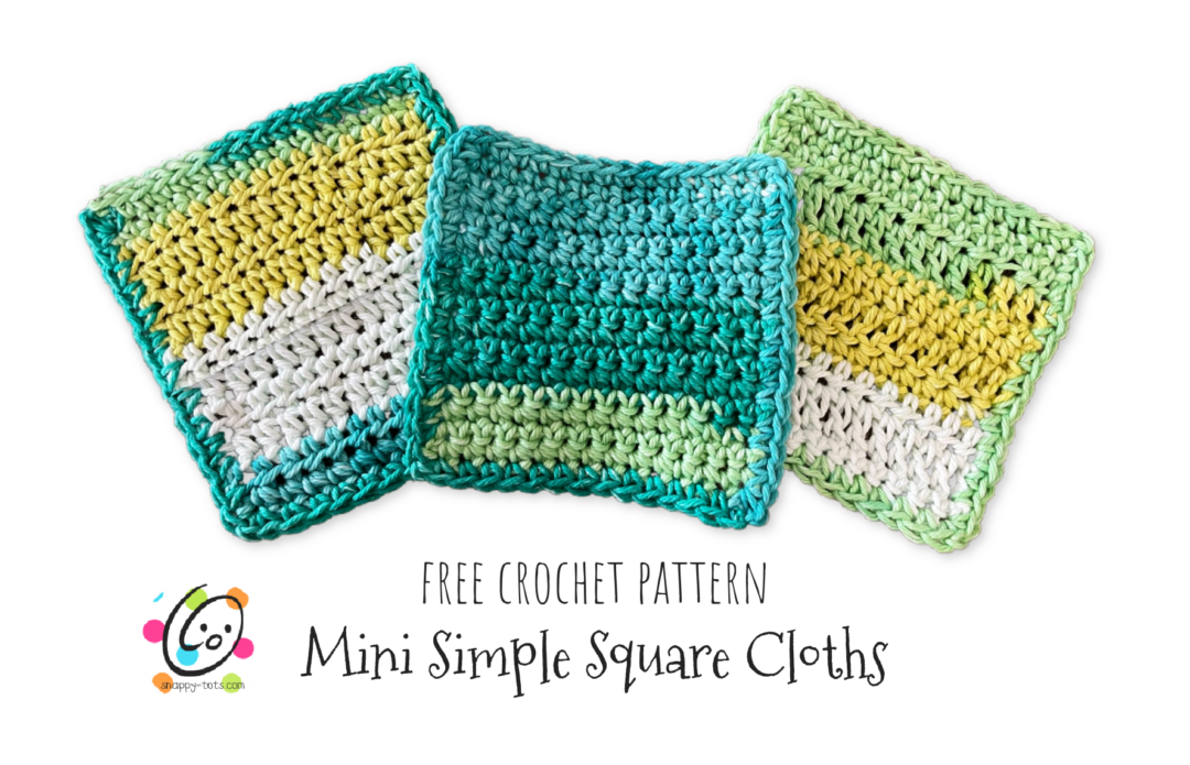 Free Pattern: Mini Simple Square Cloths - Snappy Tots