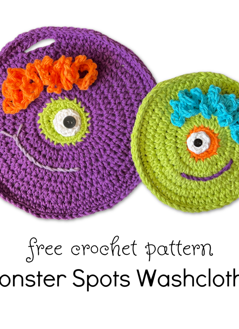 Weekly Wash #31: Monster Spots Washcloths