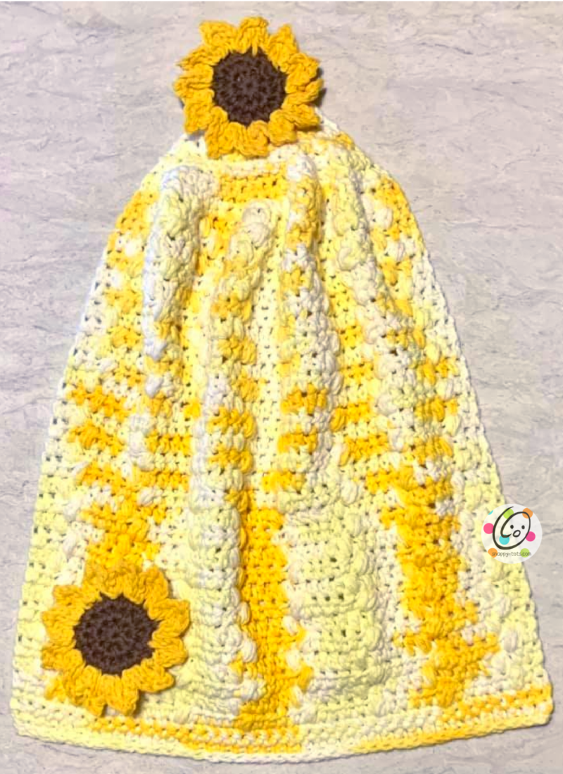 Weekly Wash #36: Kitchen Sunflowers Hanging Towel