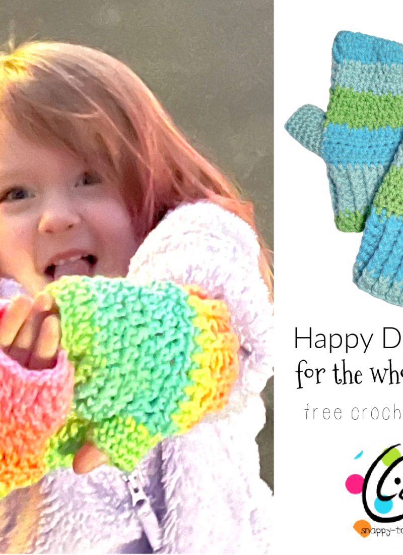 Free Pattern: Happy Day Fingerless Mitts
