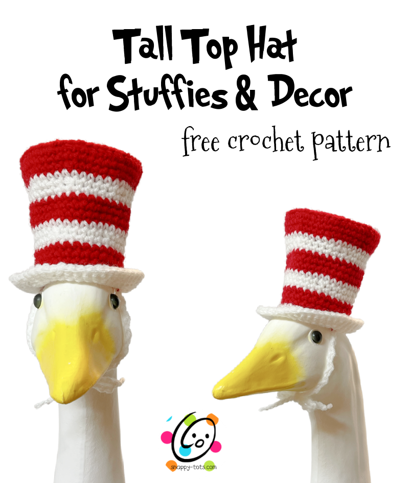 Free Pattern: Top Hat For Goose and Stuffies