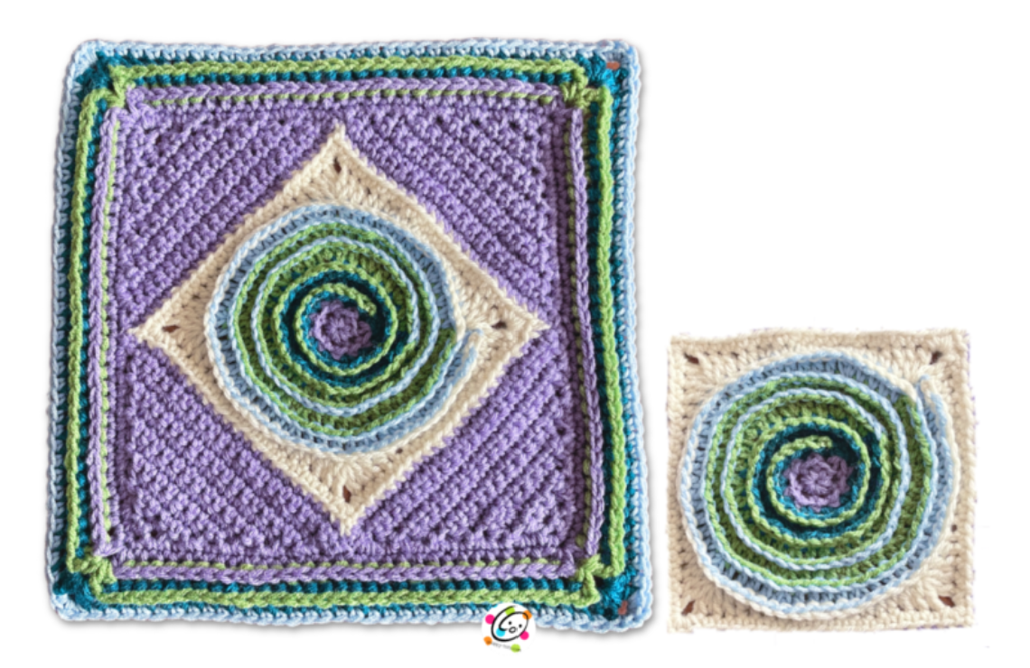 Free Pattern: Rocky Mtn Spiral Squares