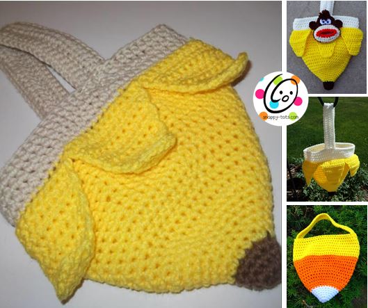 Free Pattern: Bananas for Candy Corn Bag and Hat