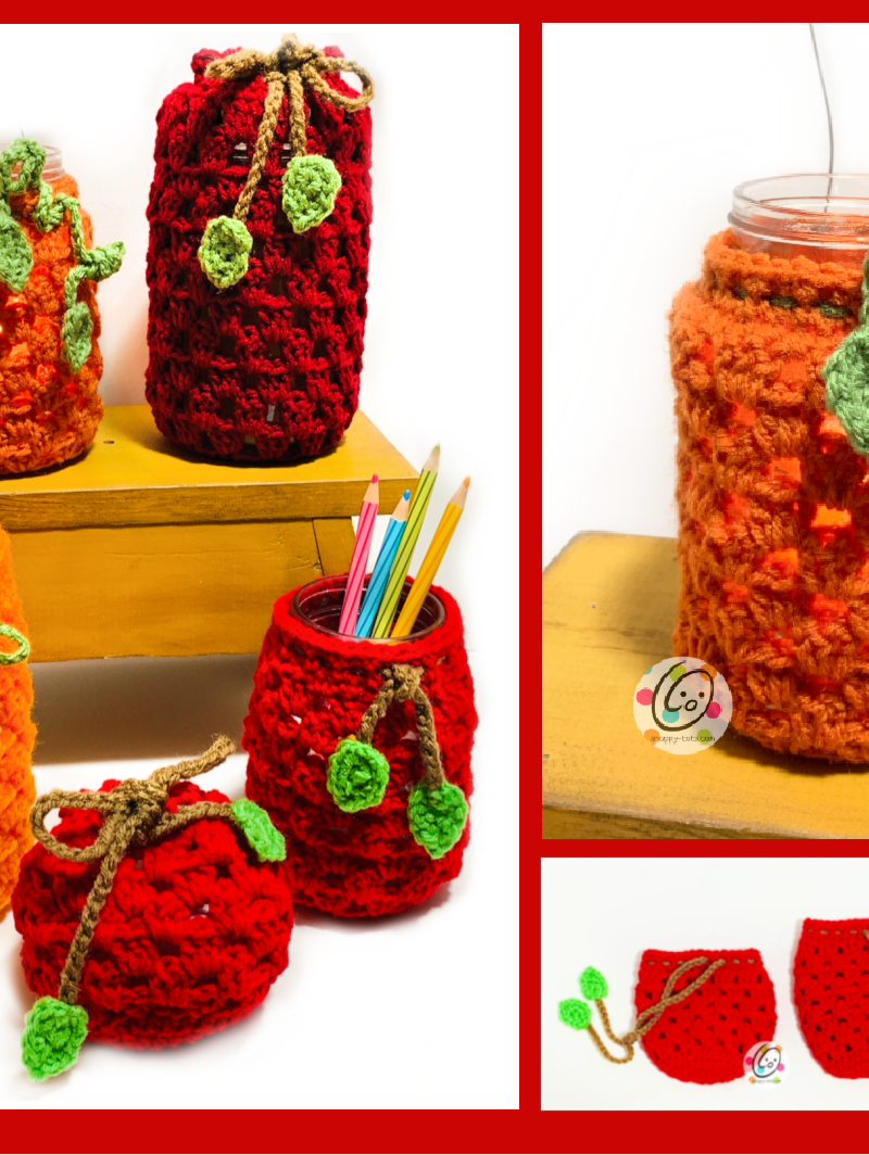 Free Pattern: Granny Jar Covers