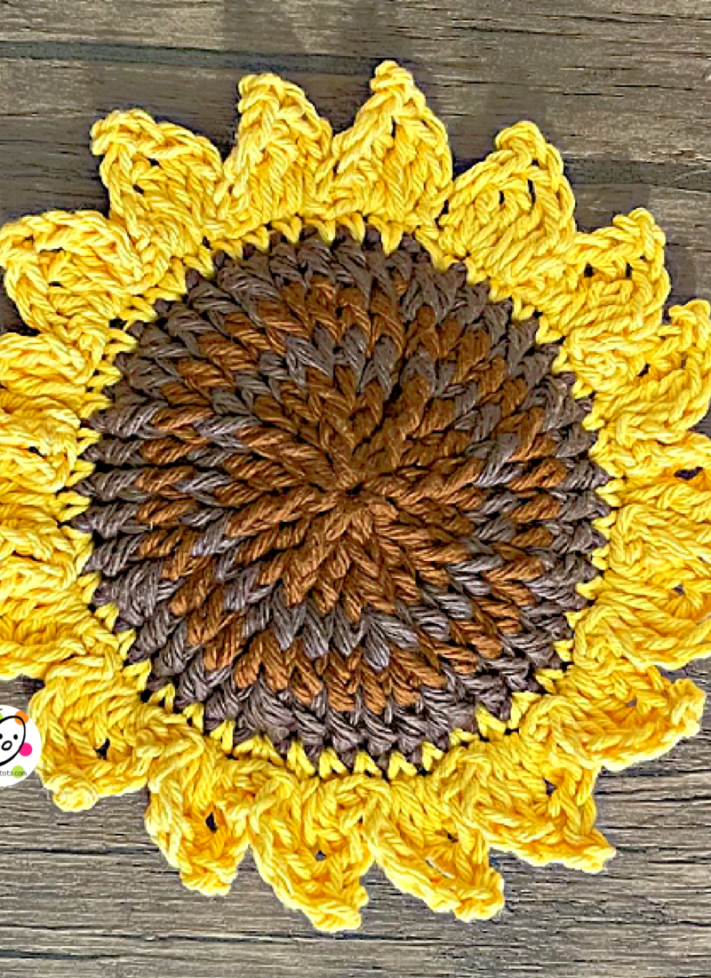 Free Pattern: Sunflower Scrubbies