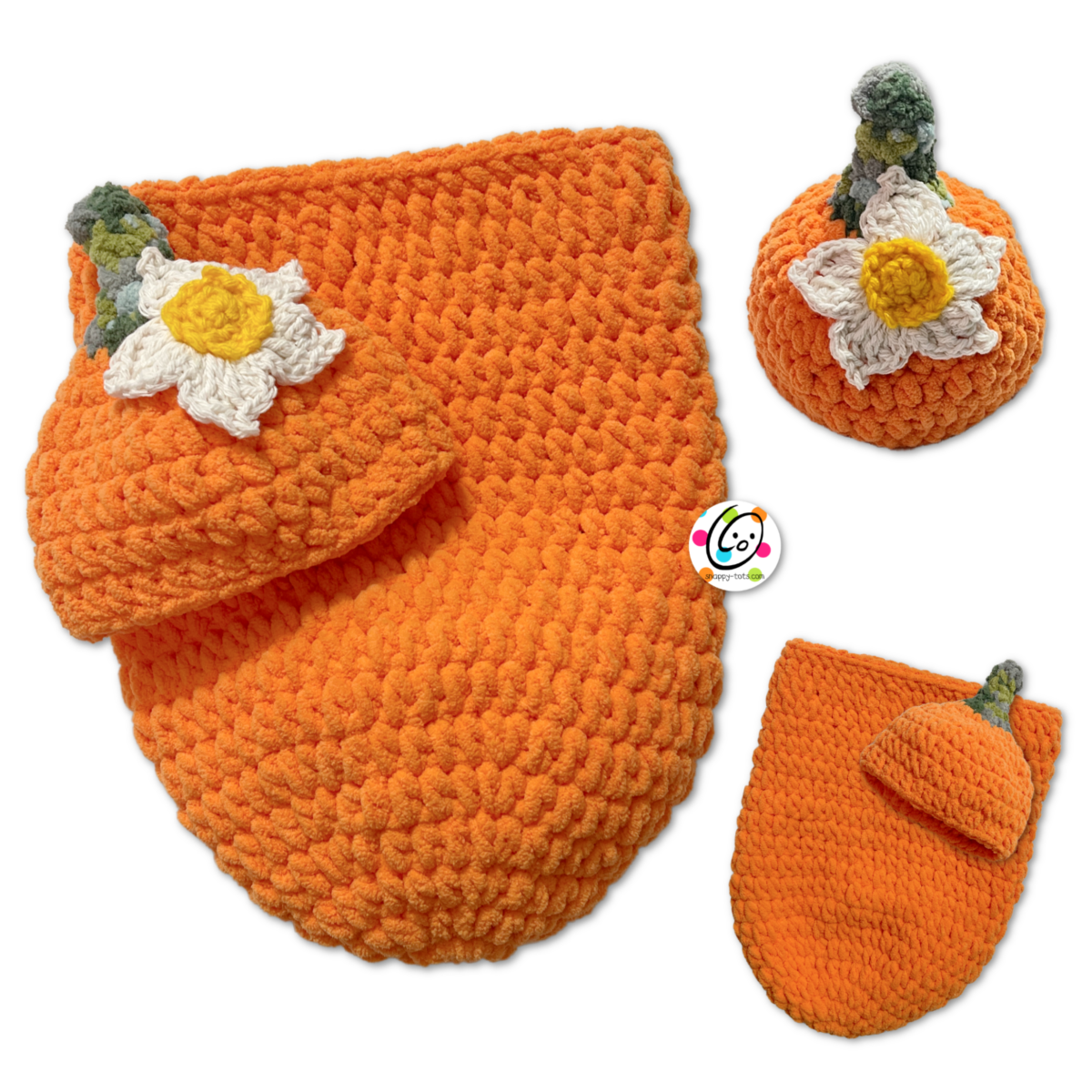 Free Pattern: Chunky Pumpkin Baby Set - Snappy Tots