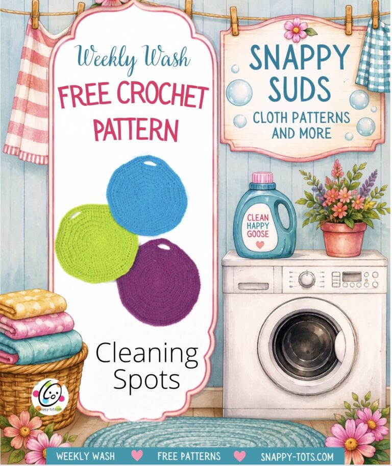 Free Pattern: Cleaning Spots Round Crochet Cloths
