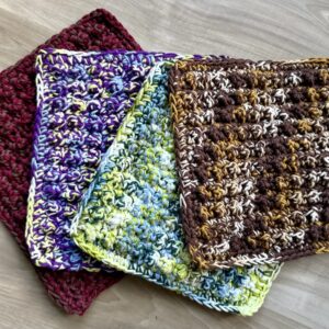 4 Pack - large crocheted cloths