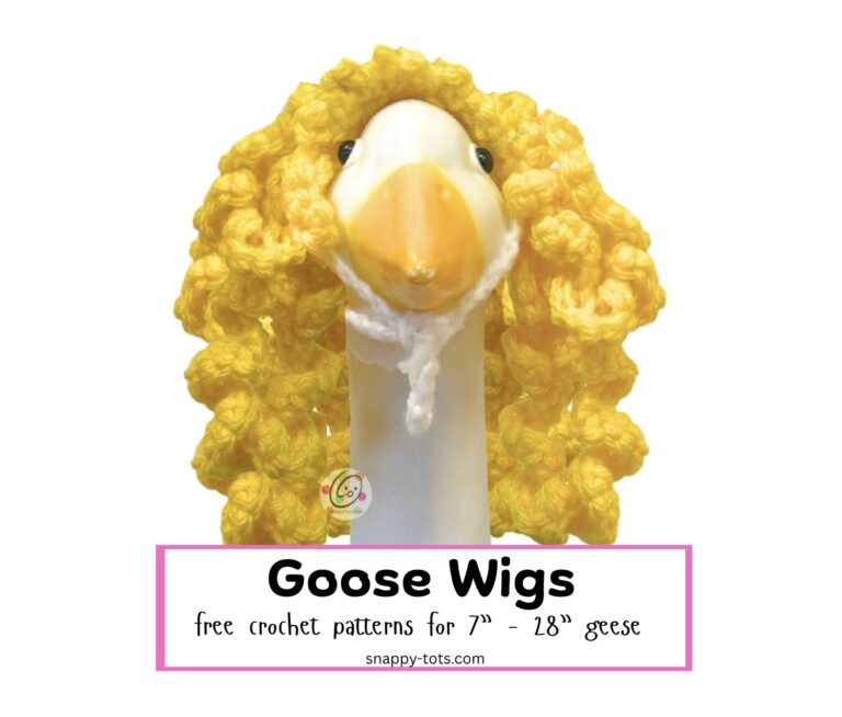 Free Pattern: Full Goose Wigs