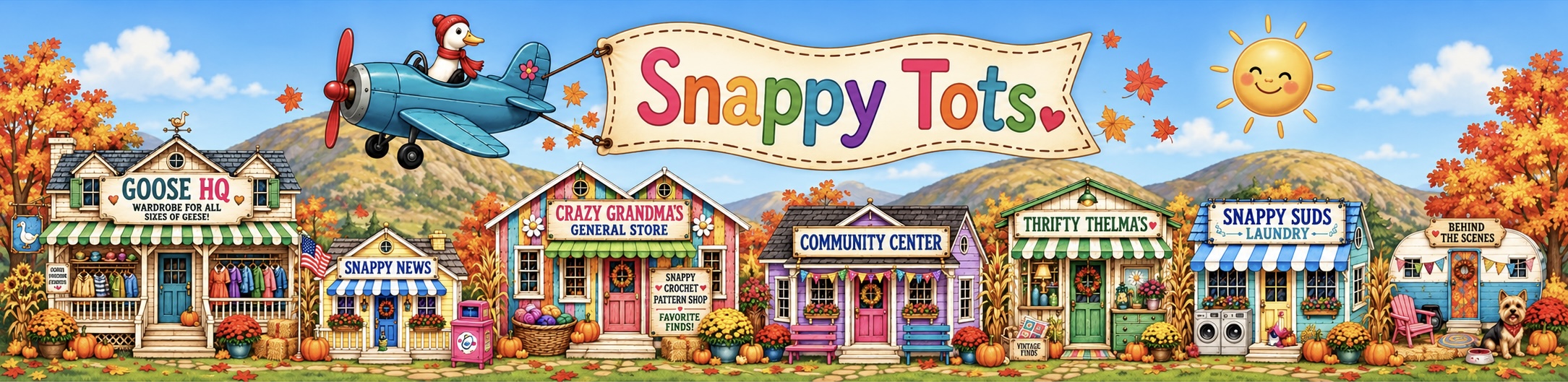 Snappyland — click a shop to visit