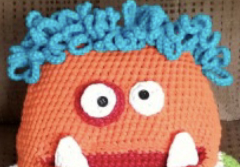 Nap Monster crochet eye options