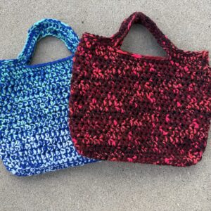 Fire and Ice Tote bags