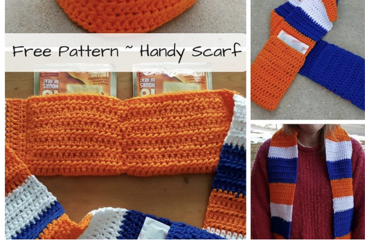 Handy Scarf free crochet pattern by Snappy Tots