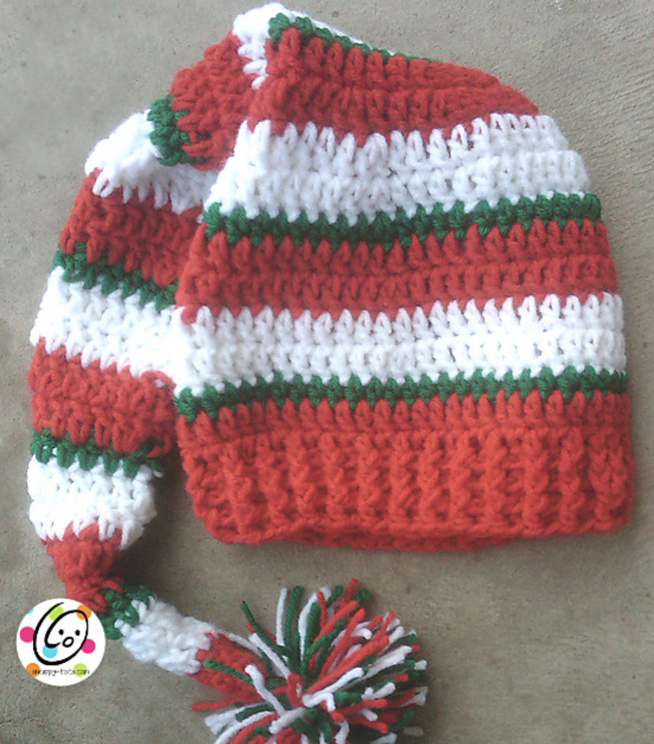 Crochet Long Tail Stocking Cap by Snappy Tots
