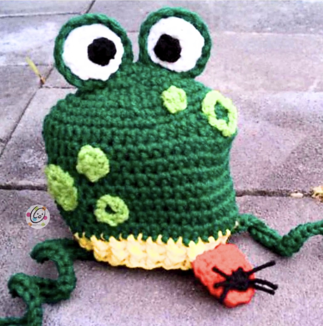 Ribbitz frog hat without the optional tongue
