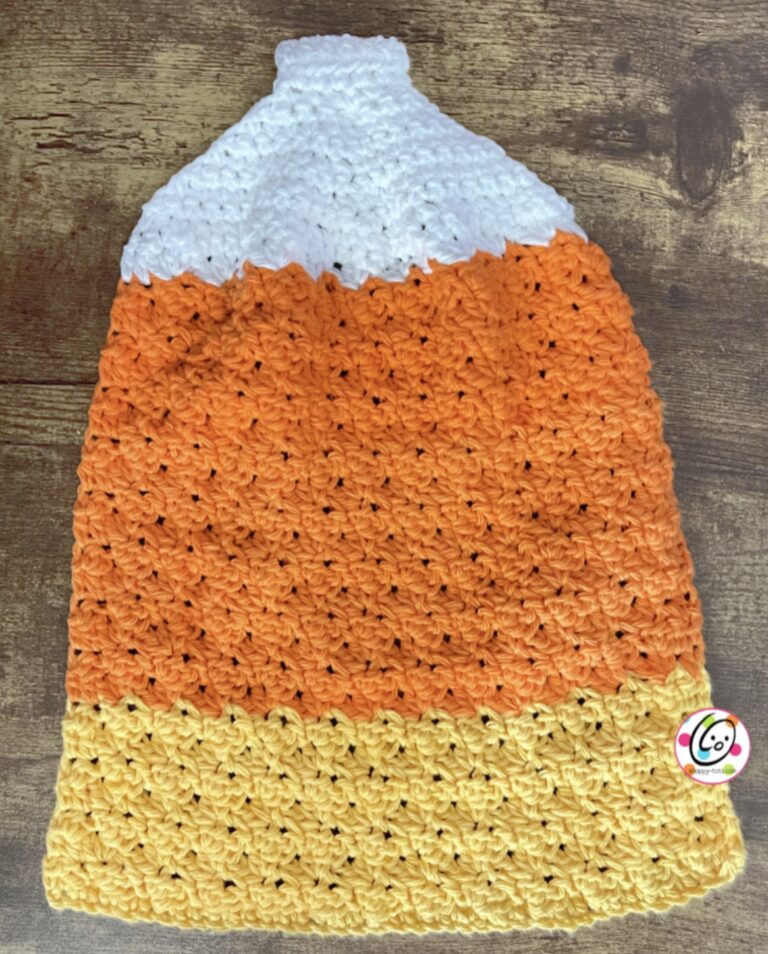 Free Pattern: Candy Corn Hanging Towel + The Great Candy Corn Debate!